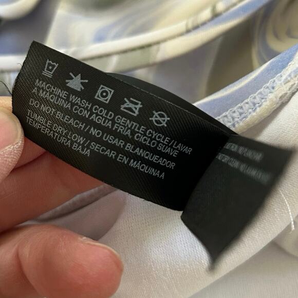 Hurley Women One Piece Swimsuit Bathing Suit Blue Green Beach Vacation Medium - Picture 8 of 9